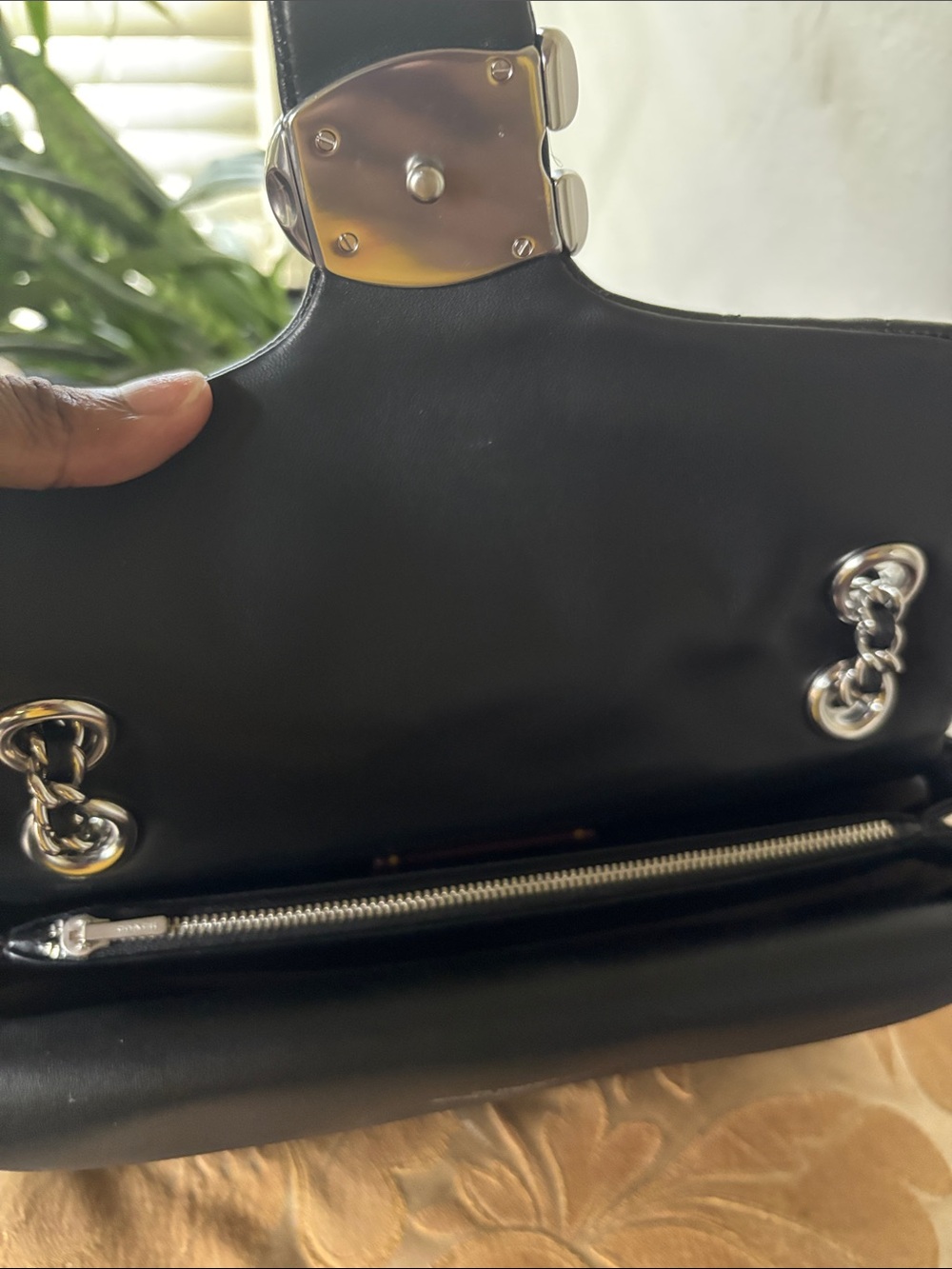 Coach Black Tabby 26 Shoulder Bag with silver hardware - Picture 3 of 7